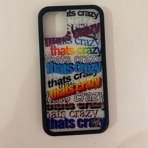 wildflower “that’s crazy” multi colored phone case iphone 11